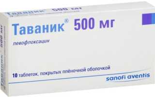 Левофлоксацин или Таваник