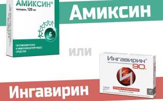 Амиксин или Ингавирин — что лучше?