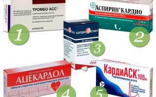 Популярные препараты ацетилсалициловой кислоты