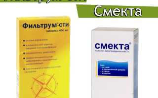 Фильтрум или Смекта?