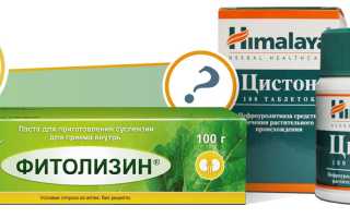Цистон или Фитолизин?