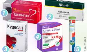 Препараты содержащие калий и магний