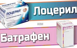 Лоцерил или Батрафен — что лучше?