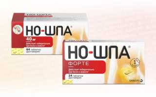 Чем Но-Шпа Форте отличается от обычной