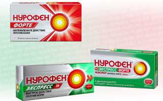 Нурофен или Нурофен Форте
