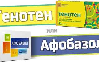 Тенотен или Афобазол — что лучше?