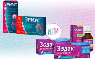Эриус или Зодак — что лучше?