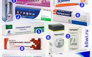 Наружные препараты с тербинафином